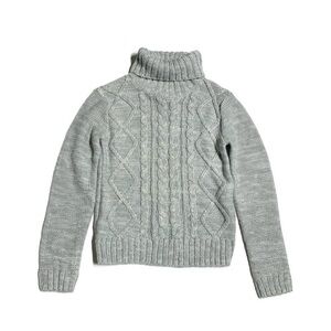 JOE Fresh girls 6Y turtleneck sweater with cable knit pattern